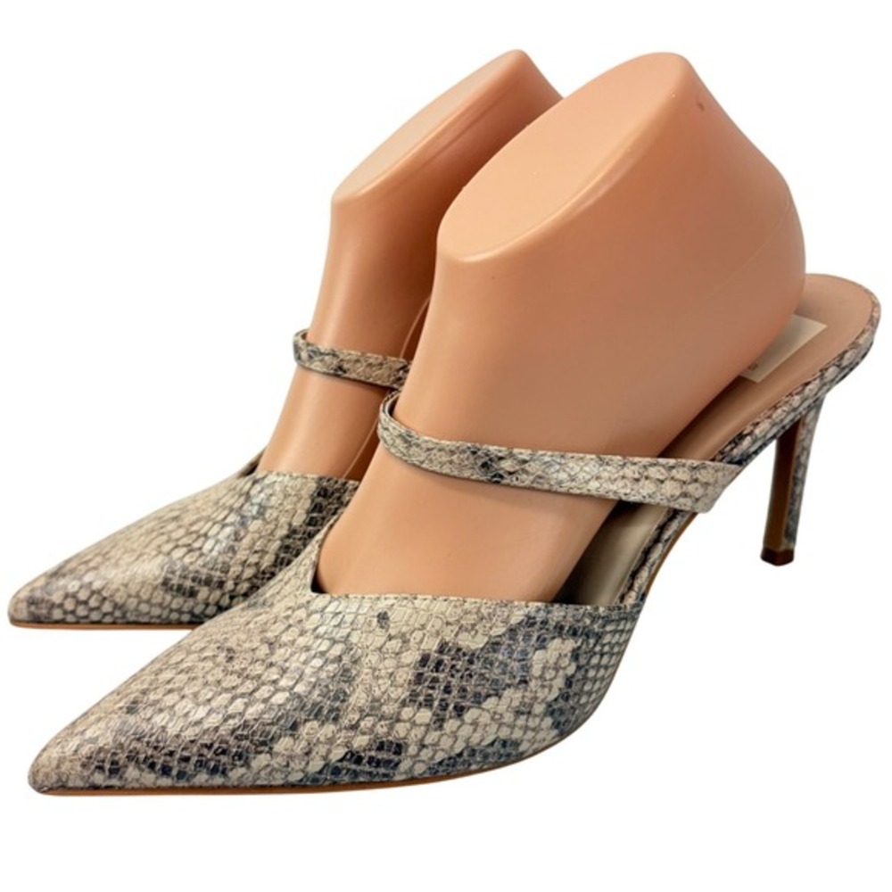Dolce Vita Beige Snake Print Mules